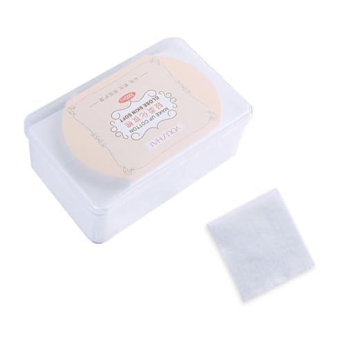 Veemoon 1000 piezas Unidades Discos Cosméticos Desmaquillantes Finos sin Tejido con Caja Almacenamiento Almohadillas Faciales Suaves para Eliminar Maquillaje y Cuidado Facial Diario