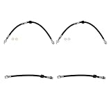 AUTO DN 4x Brake Line Front Rear Brake Hose For Ford Escort 1991 1992 1993 1998 1999 2000 2001 2002 2003 For Mercury Tracer 1991 1992 1993