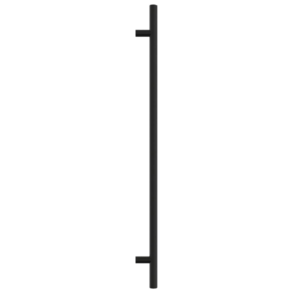 Tiradores para muebles, 20 unidades, color negro, acero inoxidable, 320 mm de distancia, para cajones, puertas, cocinas, cómodas, armarios, baños, oficinas, diseño en forma de T, resistentes a