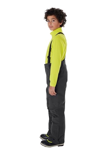 Killtec Jungen Ksw 79 Bys Pnts Funktionshose Skihose mit abzippbarem Latz Schneefang und Kantenschutz, Schwarz, 164 EU