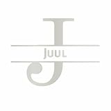  Autocollant de porte avec nom - Juul - Argent