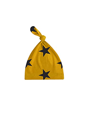 Image of A.T.U.N. (ALL THINGS UBER NICE) Unisex Kids Cotton Printed Knot Hats for Baby Boys and Girls (Pack of 3)