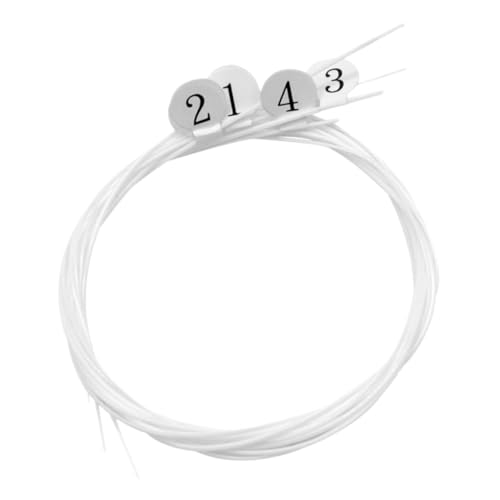 Abaodam 4Pcs Durable Nylon Ukulele Strings Sturdy Music Wire Replacement for Ukuleles Accessories for Musicians and Beginners