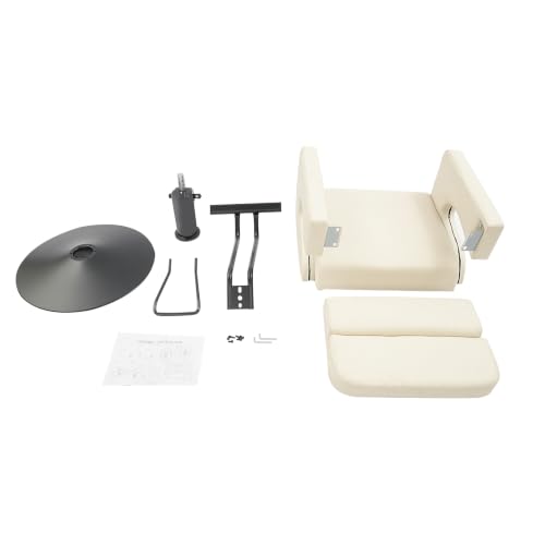 Image of Salon Barber Chair,Salon Chair for Hair Stylist (A-White)