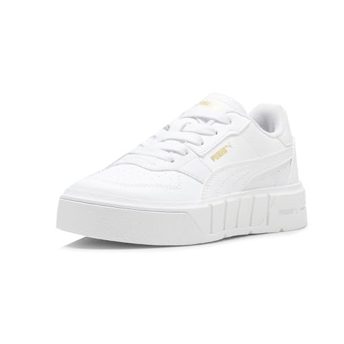 PUMA - - Cali Court LTH Schuhe für Junioren, Kolorit White/Gold, GröÃŸe: 37 EU