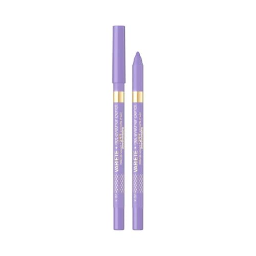 Eveline Cosmetics Variété Gel Eyeliner Pencil No. 07 - Versatile, Waterproof, Long-lasting Eye Makeup Tool with Intense Pigmentation in 6 Vibrant Colors
