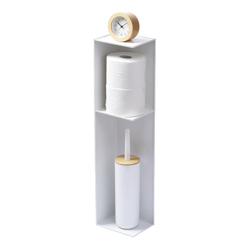 Yamazaki Home Organizer Steel | Toilet Paper Stocker, One Size, White