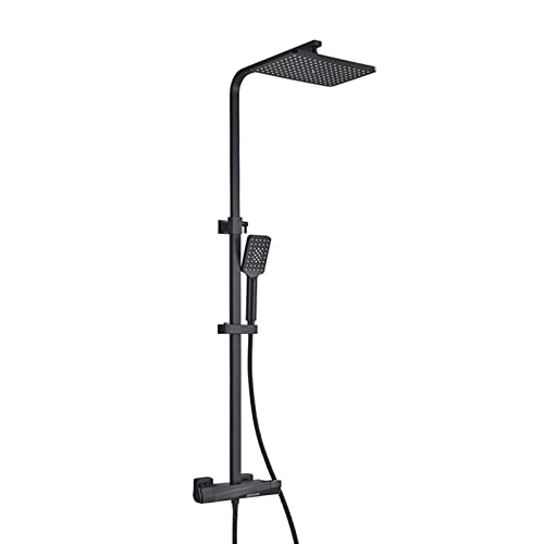 Ensemble de douche combiné noir mat pour une ambiance spa relaxante à la maison