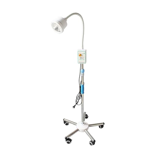 Image of LYUCAYHQ 20 W LED Surgical Examination Mobile Medical Exam Light Mobile Pet-Lamp, Dental-Oral Light Gooseneck Exam Lamp