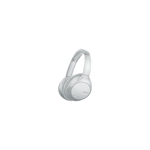 Sony WH-CH710N Casque sans fil à réduction de bruit avec micro pour appels téléphoniques, 35 heures d'autonomie, fonction Charge rapide, compatible assistants vocaux, Blanc