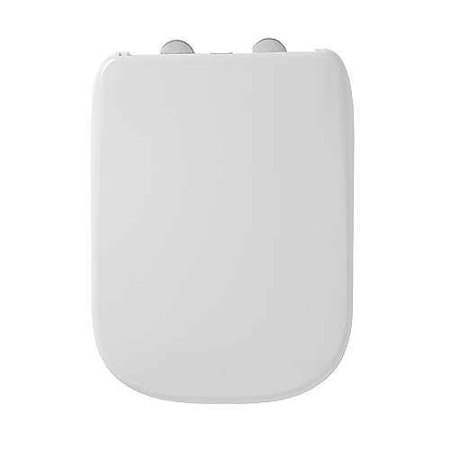 BEMIS WC-Sitz Teramo | rechteckig | Absenkautomatik schließt sanft und leise | abnehmbar für beste Reinigung | Einfache Montage | Befestigung von oben