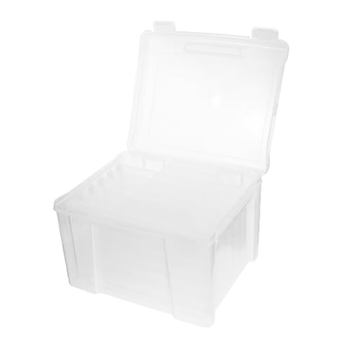 SEWACC Box Photo Storage Box Photo Keeper Makeup Storage Drawers Portable Project Case Parts Storage Case Index Card Organizer Greeting Card Container Electronic Component Case Plastic