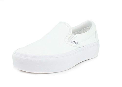 Vans Women's Slip On Trainers, True White, 7.5 Women/6 Men