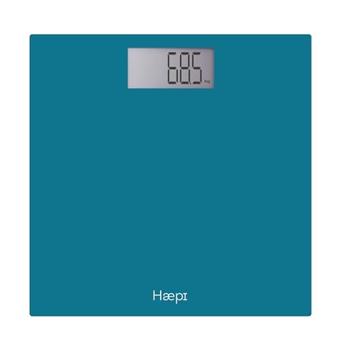 Haepi-Pèse personnes électronique avec plateau, grand écran, gros chiffres et grand...
