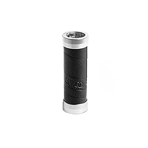 Brooks Slender Leather Grips (Pack of 2), Slender, black