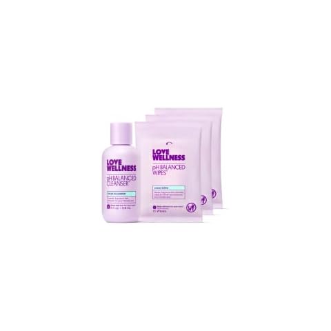 Love Wellness Feminine Wash & pH Balancing Wipes Bundle | include pH Balancing Cleanser, pH Balancing Wipes for Women, Maintaining the health of women's private parts Cover