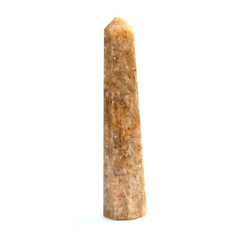 Jet Golden Quartz Obelisk Tower (Approx. 3–3.5 Inch) – Natural Golden Crystal Polished Gemstone Decorative Piece for Home & Office