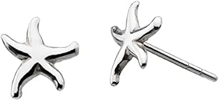 Dew Sterling Silver Starfish Stud Earrings