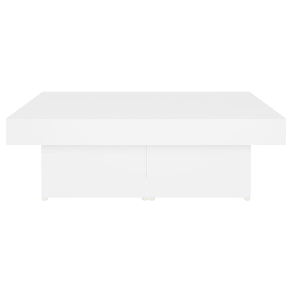 Couchtisch Weiß 90x90x28 cm Spanplatte