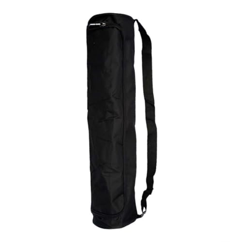 Mikiuly Bolsa para Colchoneta de Yoga, Bolsa para Esterilla de Yoga, Bolsillo de Almacenamiento con Correas Ajustables para los Hombros,para Alfombra de Gimnasio y Pilates, Negro