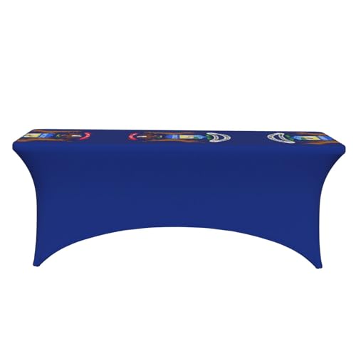 Nappe extensible Michigan 1,8m en élasthanne lavable pour table de buffet
