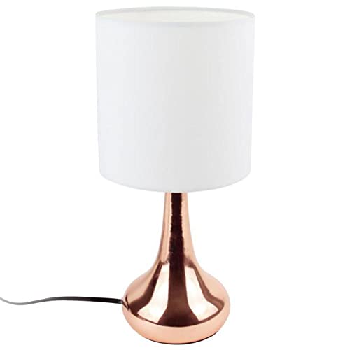 THE HOME DECO FACTORY HD3333 Lampe Métal Blanc/Cuivre