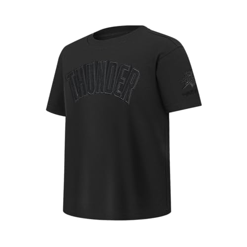Camiseta NBA Classic de algodón negro cómoda y resistente para niños 3