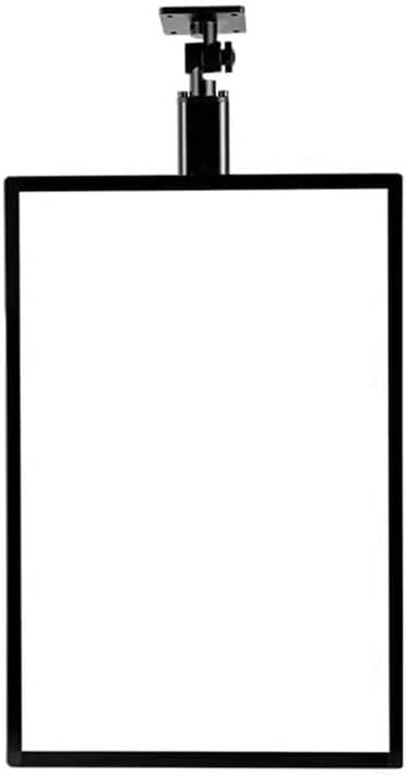 CraftNestUK Insegna luminosa a LED per pubblicità esterna, scatola luminosa con asta telescopica, scatola luminosa a LED a scatto sottile, cartellone per le affissioni da parete (nero a)