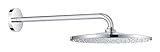 brazo ducha negro Fácil de usar Grohe 26558000 26558000-Rainshower Mono 310 Ducha Mural con Brazo 422 mm, 1 Chorro, Rund