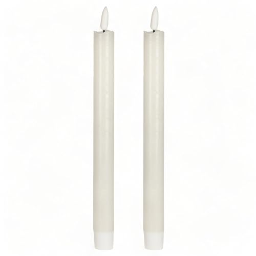 Bougie LED sans fumée ni coulure MIJOMA en cire véritable crème