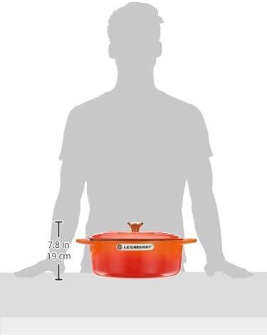 Le Creuset Enameled Cast Iron Signature Oval Dutch Oven, 6.75 qt., Flame - Image 6