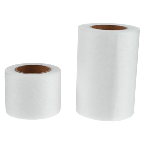 ULTECHNOVO 2 piezas Película Adhesiva Termoadhesiva Doble Cara Cinta Fusible para Tela Pegamento Textil Permanente para Costura DIY Parche Resistente para Arreglos y Manualidades