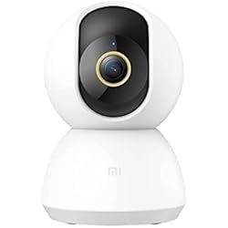 Xiaomi Mi 360° Home Security Camera, Cámara de Vigilancia, Detección Humana Inteligente con IA, Visión Nocturna, Resolución 2K -Lente 6P -Abertura F1.4, Color Blanco