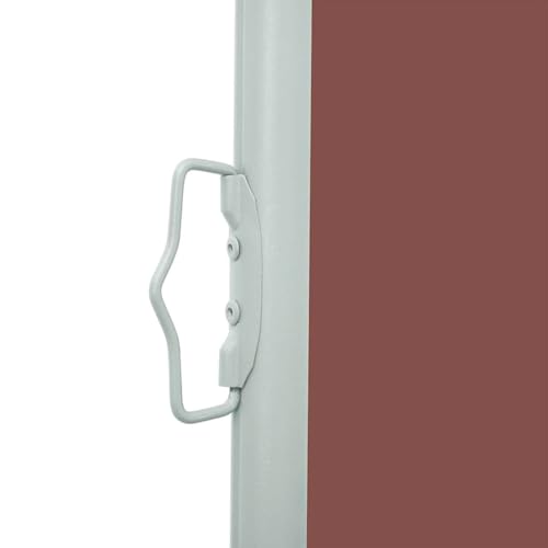 Brise-vue rétractable marron 5m auvent extérieur résistant aux intempéries - 8