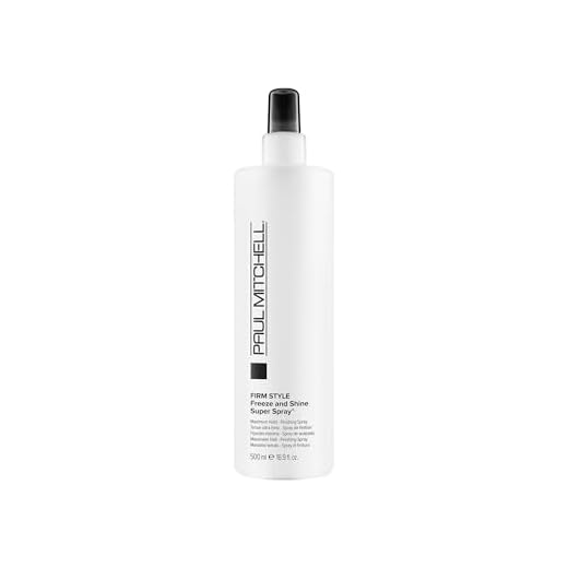 Paul Mitchell Freeze and Shine Super Hairspray, Maximum Hold, Shiny Finish Hairspray, For Coarse Hair, 16.9 fl. oz.