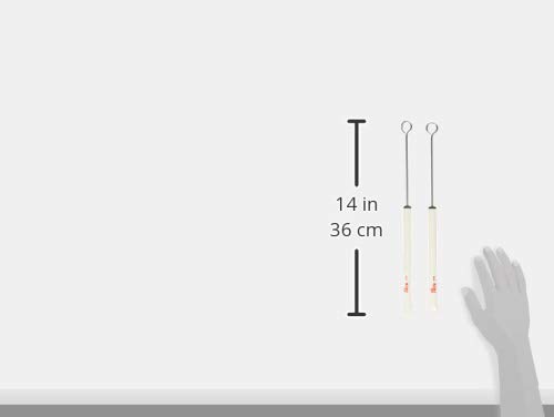 Vic FIrth - Jazz Drum Brushes - Retractable - Heavy Gauge Wire - White Plastic Handle, Natural, 0 - Image 2