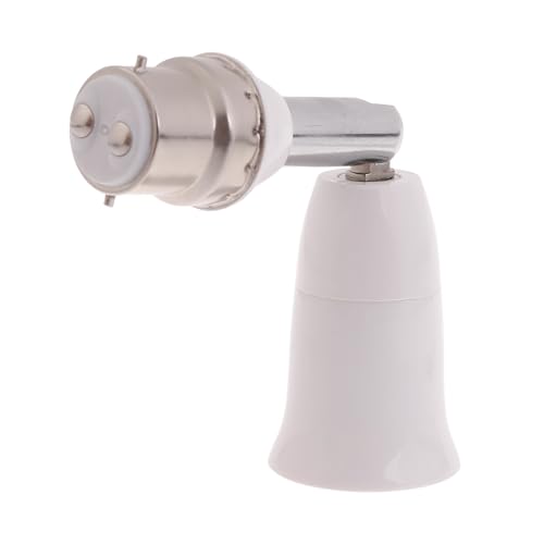 XFUYI Adaptador E27 a B22 Portalámparas para lámpara de araña, Extensor de portalámparas para el hogar E27 a B22, convertidor de Base de Bombilla