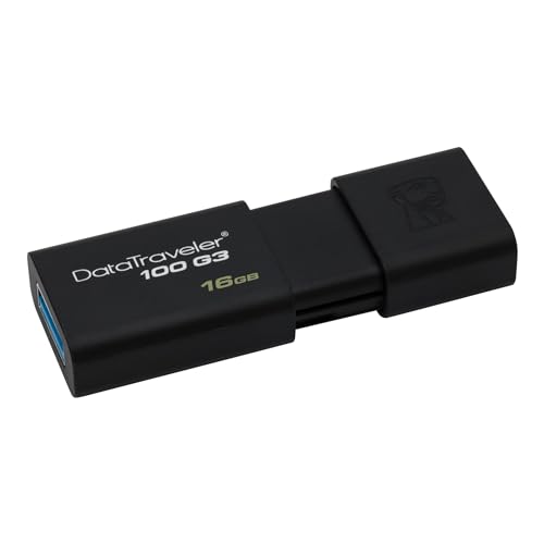 Image of Kingston 16GB USB 3.0 Black DataTraveler 100 G3 2 Pack DT100G3 /16GB-2P