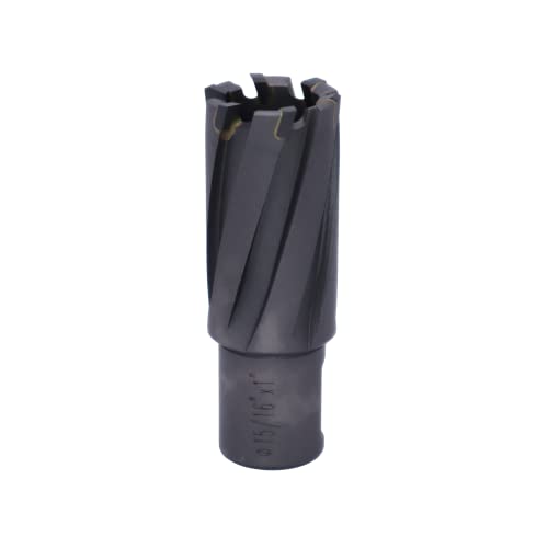 15/16" X 1" Annular Cutter, Industrial Grade Carbide Tipped TCT Hole Cutter with Pilot Pin Included, 3/4" Weldon Shank, Magnetic Drill Bit for Steel & Stainless Steel, USA Stock