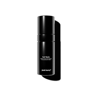 Jack Henry Hair Foam Mousse (3.3oz) – Non-Sticky Volumizing Hair Mousse for all Hair Types – Scented Styling Conditioner for Strengthening Hair – Meadowfoam Seed Oil Mousse for Enhancing Natural Curls