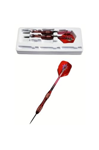 Ok-300 Profesyonel Çelik 21 g Dart Oku Kırmızı 3'lü