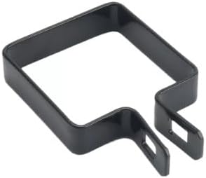 2 1/2" x 2 1/2" Black Square Brace Bands Powder Coated Galvanized Steel (Pack of 10)