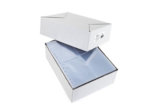 HERMA 7599 etui na segregatory fotograficzne, 250 sztuk, 10 x 15 cm, 4 przegródki podzielone, widoczne z obu stron, koszulki na zdjęcia, koszulki kolekcjonerskie, koszulki pocztowe, koszulki na