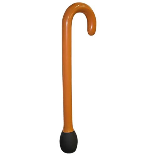 Old Man Inflatable Blow Up Walking Stick For Adults, Great Present For 50th & 60th Birthday Gifts For Men, Use at Parties, Fancy Dress, Brown 90cm High