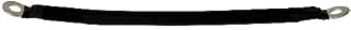 Reliance 4 Gauge Golf Cart Battery Cable, 8" Black PVC Insulated Pre-Cut Tin-Plated Copper Terminals with High-Strand Trimmed Copper Cables, 600V Voltage Rating