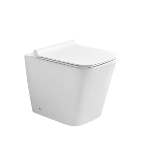 Square Rimless Toilet Pan for Bathrooms
