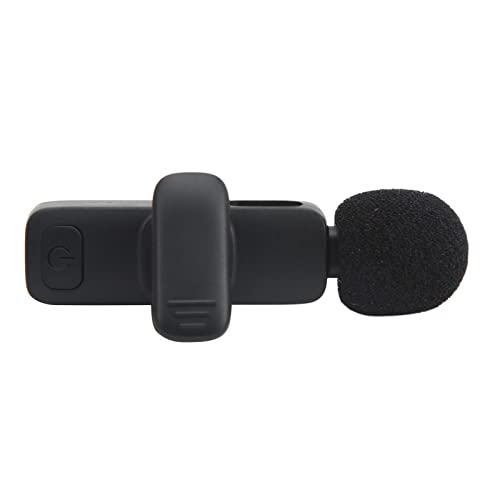 Microfone de Lapela Com Clip, Microfone de Lapela Sem Fio de Alta Sensibilidade para Tablets e Celul
