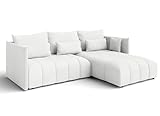 Platzsparende Maße – Mit 245 cm Breite und 182 cm Ottomane passt das Sofa perfekt in kleinere Wohnräume oder Apartments, ohne auf Sitzkomfort zu verzichten.