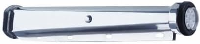 United Pacific 67006 Mud Flap Hanger, 30", Heavy Duty, with 9 LED Reflector End Cap & Grommet, Amber LED/Clear Lens