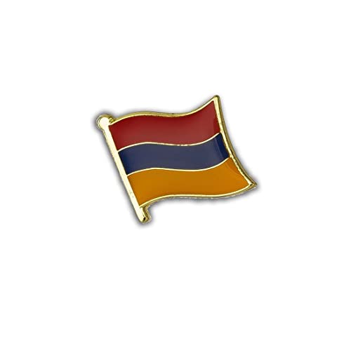 Clj Charles Le Jeune Pin's Drapeau Arménie Flottant - Arménien - Drapeaux - qualité de finition - Epingle - Broche - Badge - PINS EUROPE